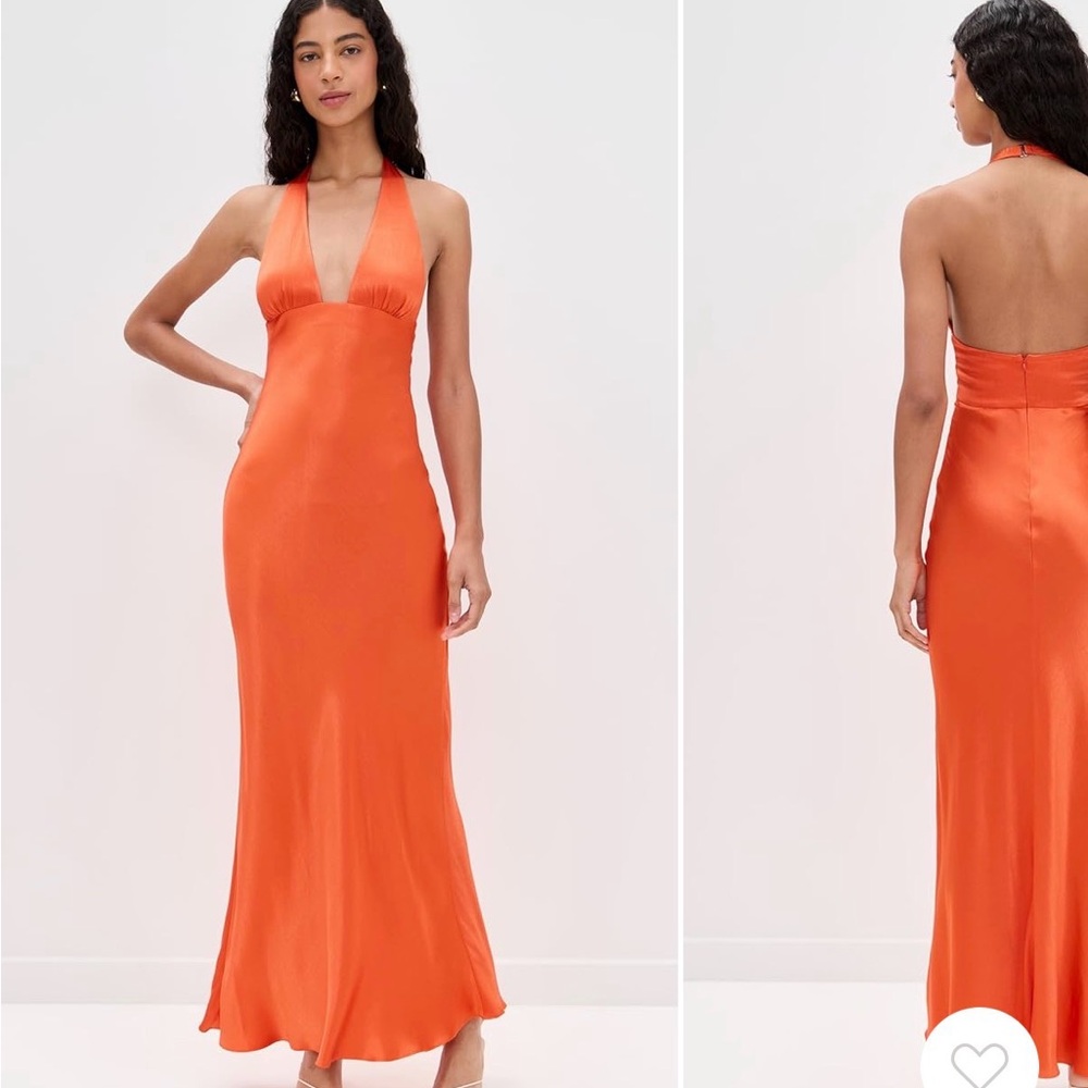 Bec & Bridge Orange Halter Dress NWT